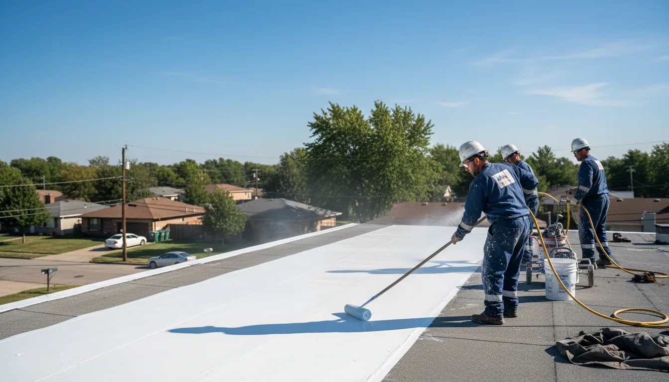 Commercial roof coating in Wyoming, NY near me